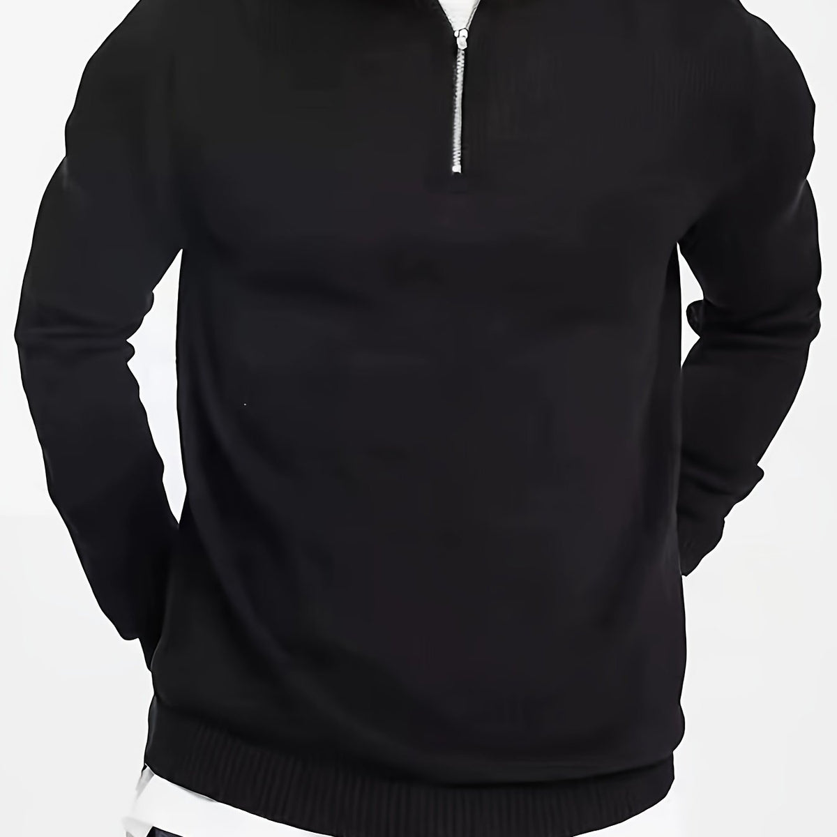 Antoine - Pull Élégant Col Montant Zippé