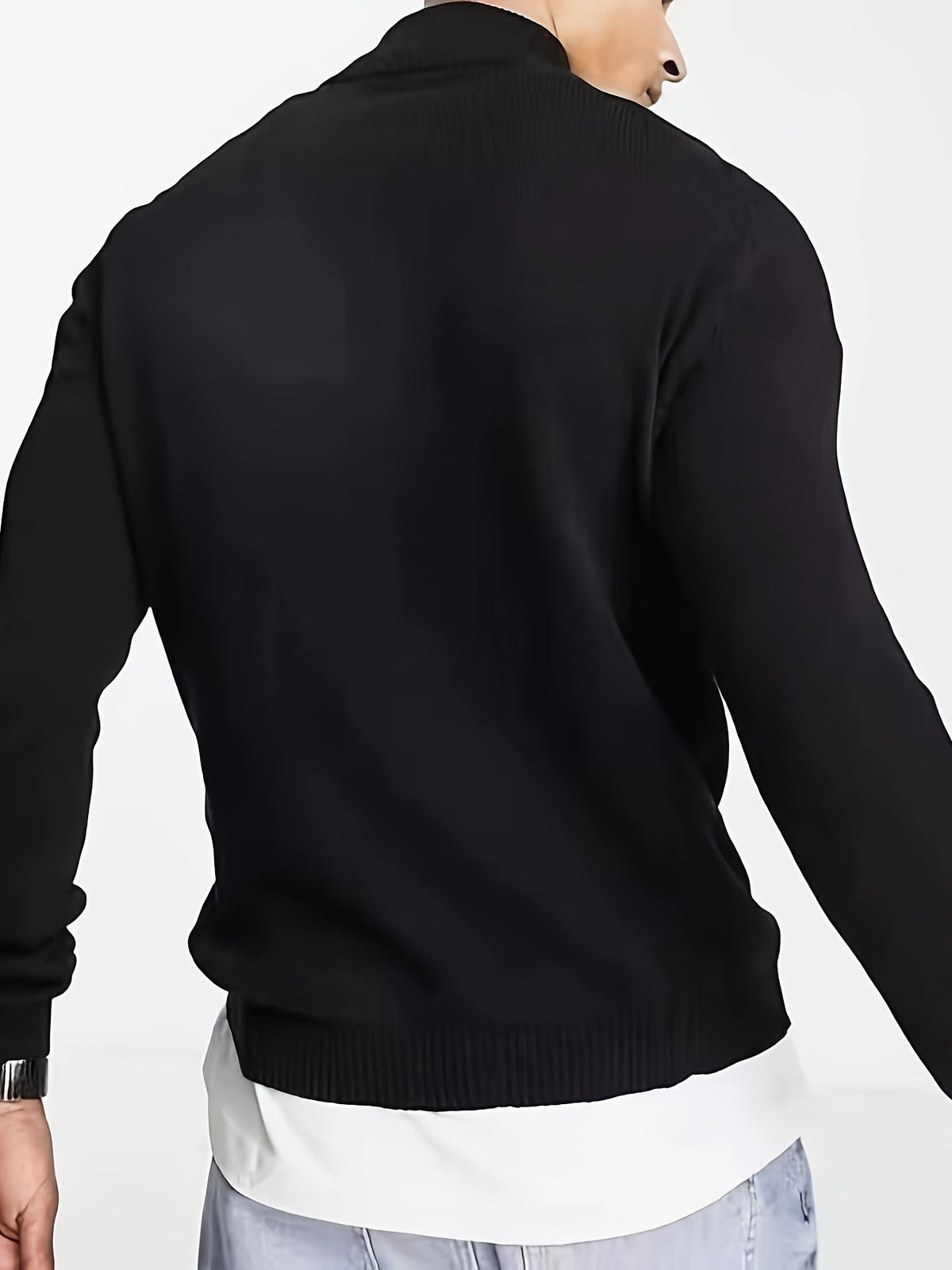 Antoine - Pull Élégant Col Montant Zippé