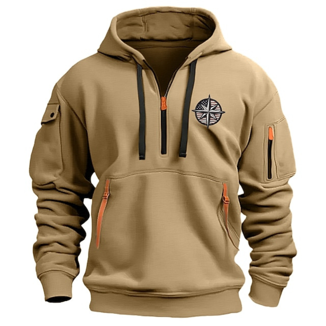 Thomas - Hoodie Chic Zippé Multipoches