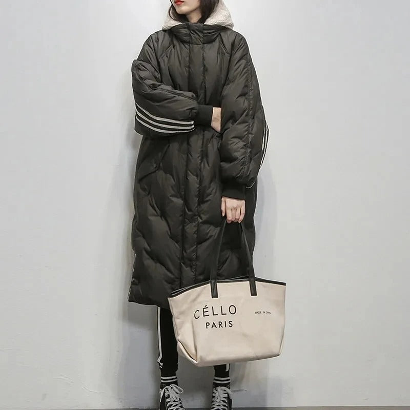 Aurélie - Doudoune Chic Longue à Capuche