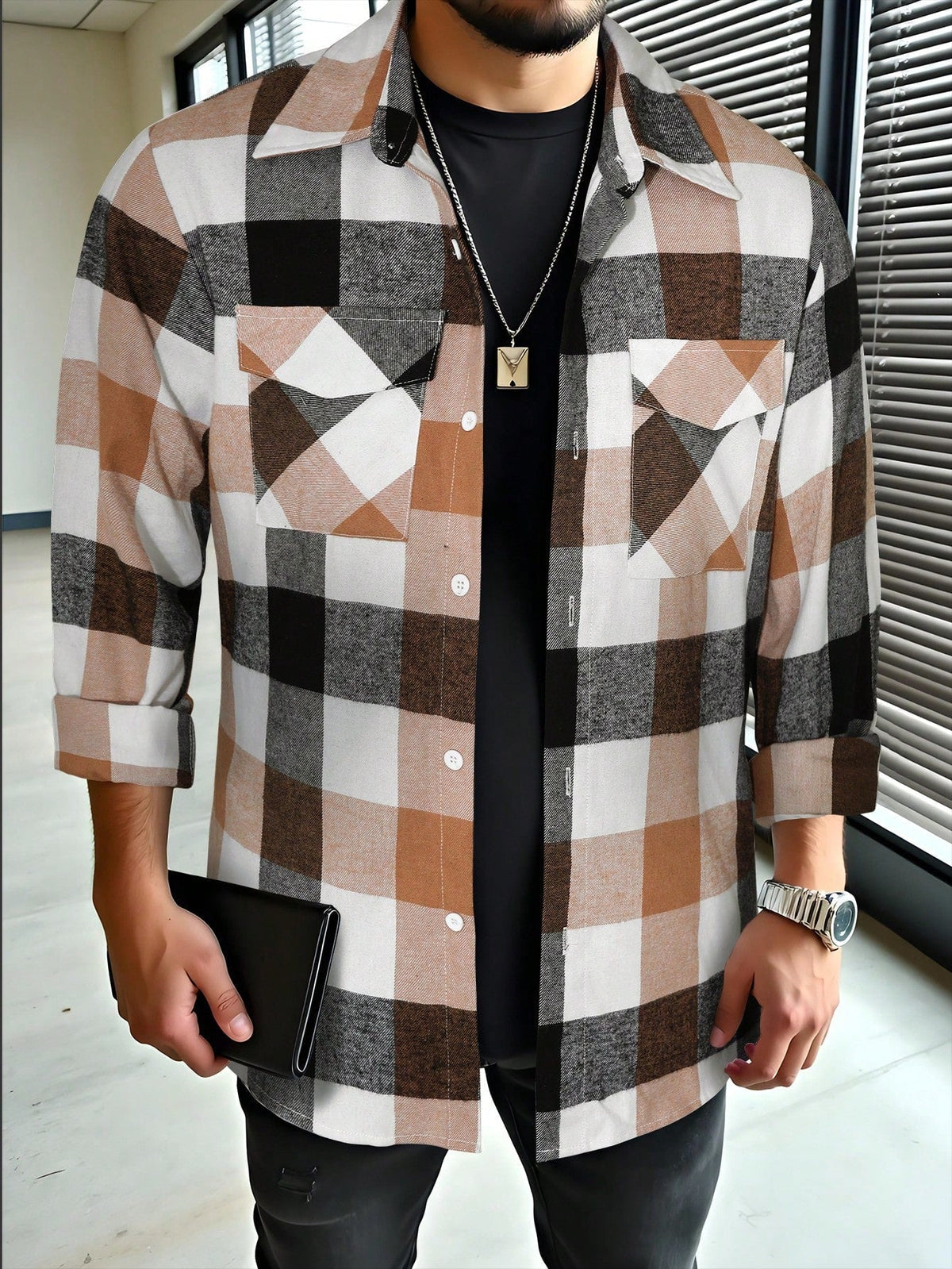 Olivier - Chemise Chic Vintage à Carreaux