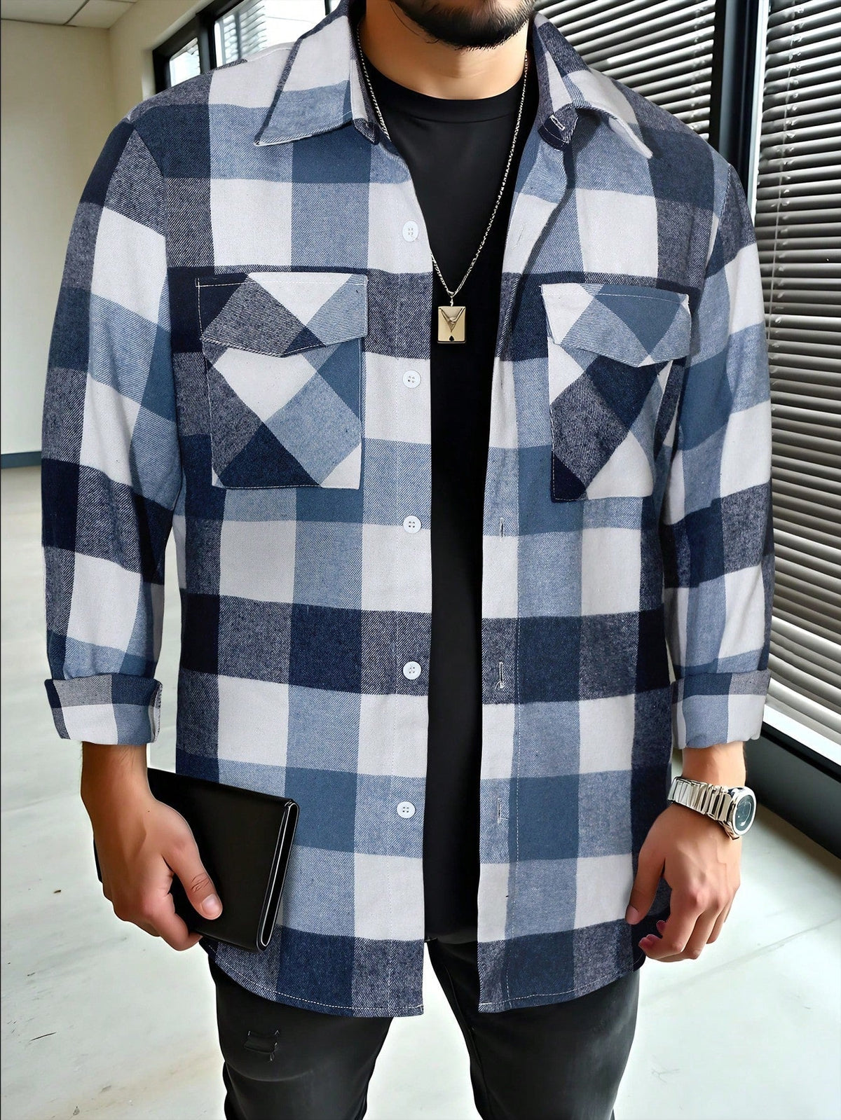 Olivier - Chemise Chic Vintage à Carreaux
