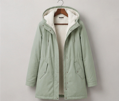 Claire | Parka Élégante Longue Doublée Polaire
