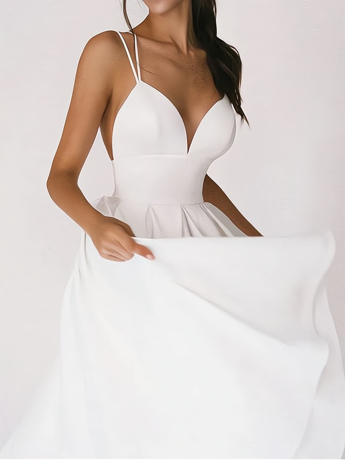 Charline - Robe Élégante Avec Col En V