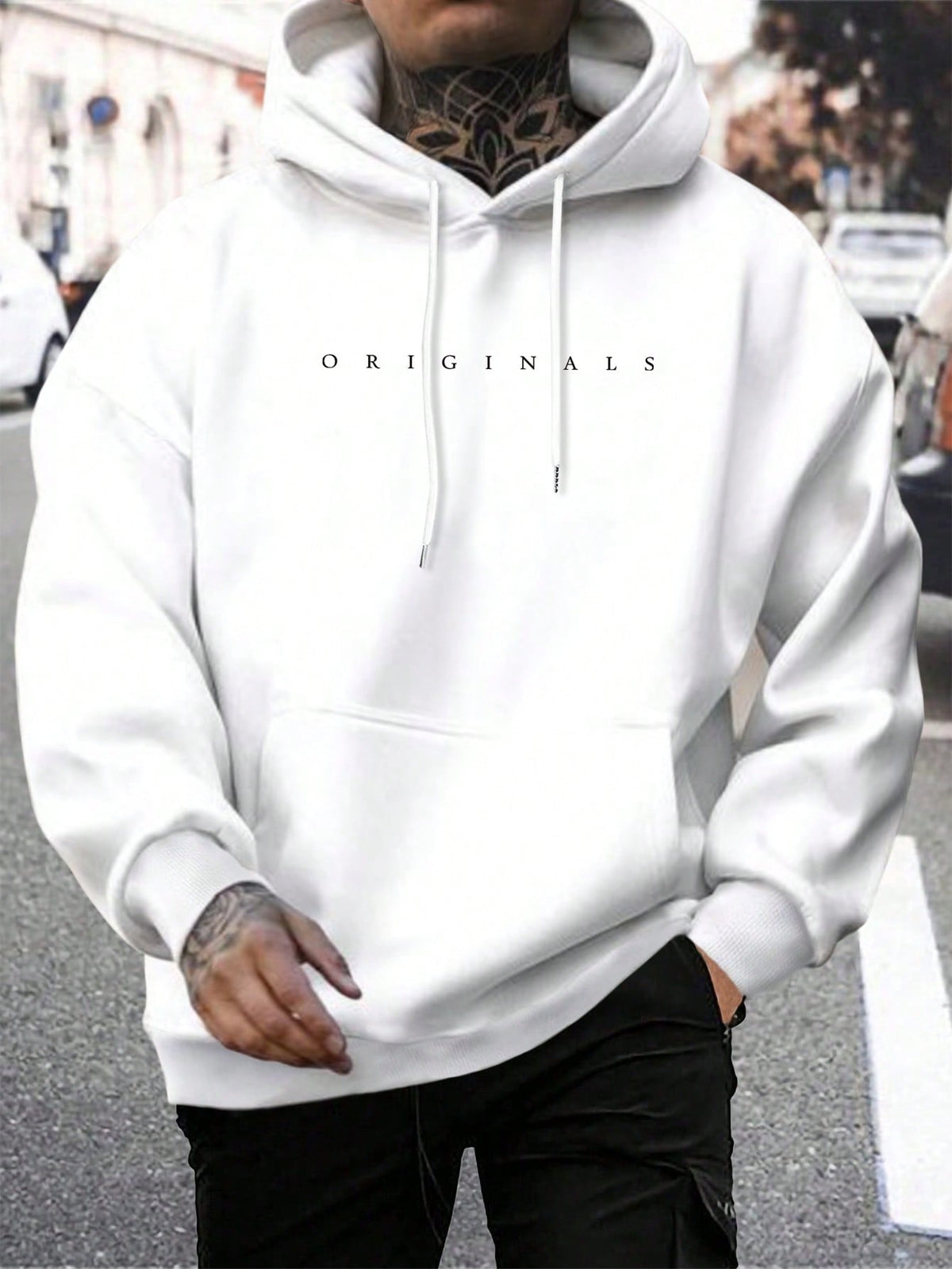 Sébastien - Hoodie Chic Oversize Imprimé