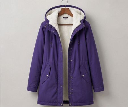Claire | Parka Élégante Longue Doublée Polaire