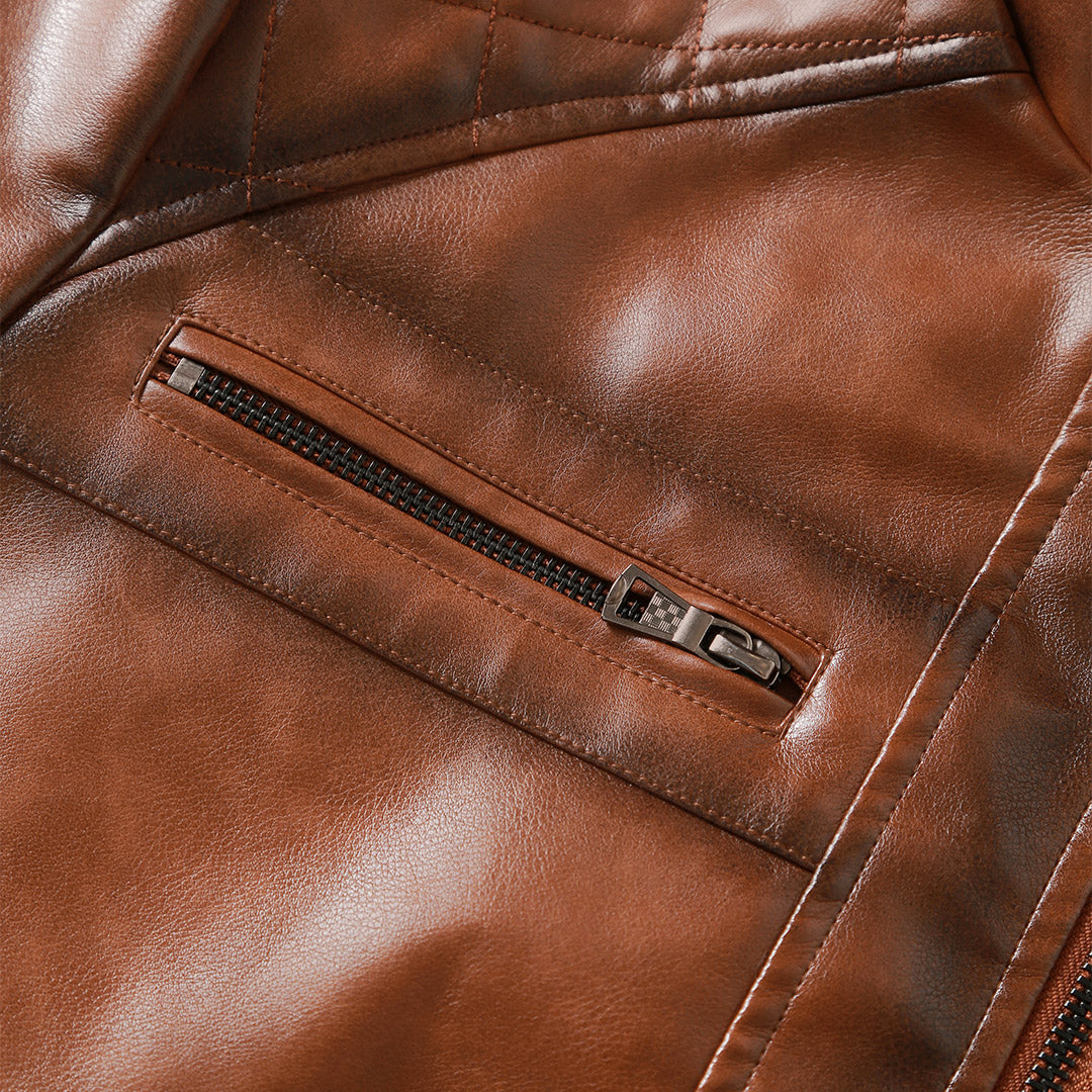 Nicolas - Veste Intemporelle Cuir Vintage