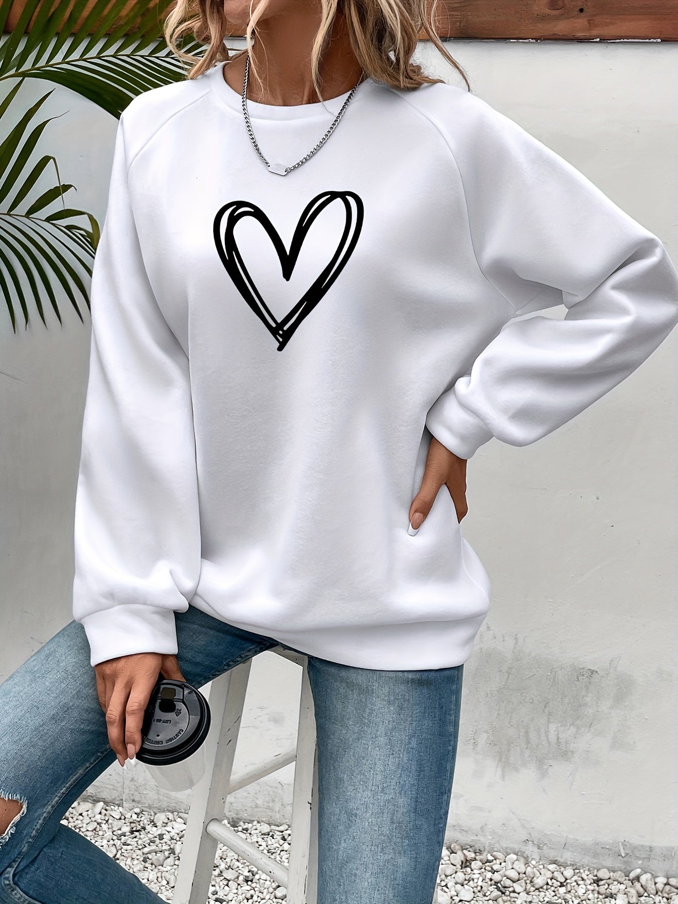 Émilie - Sweat Féminin Oversize Imprimé