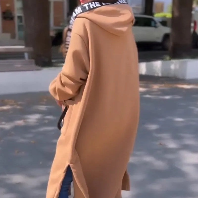 Florence | Sweat à Capuche Stylé Oversize Zippé