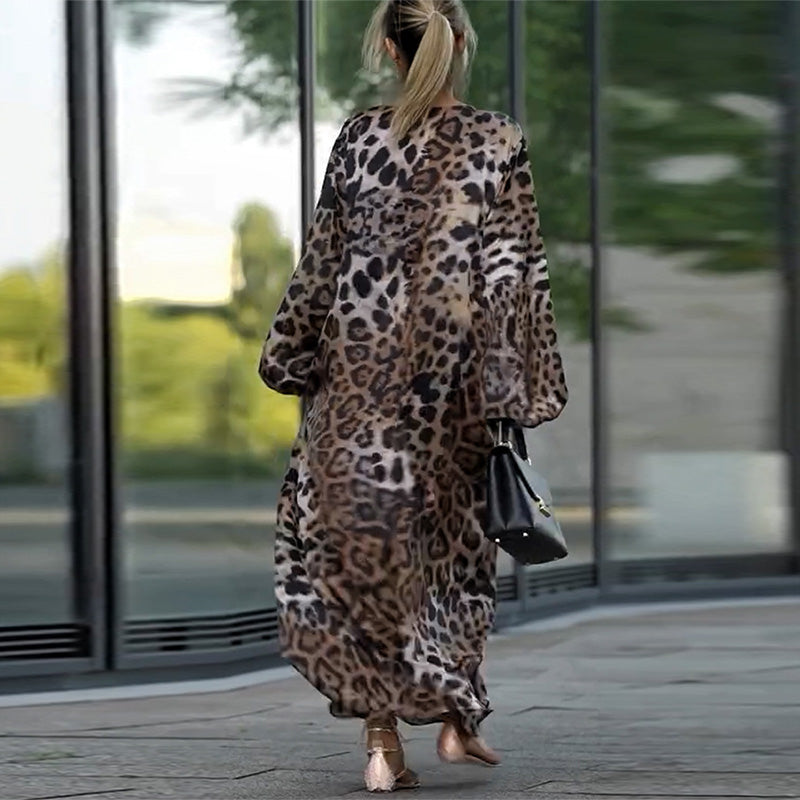 Robe Longue Femme Léopard - Chloé