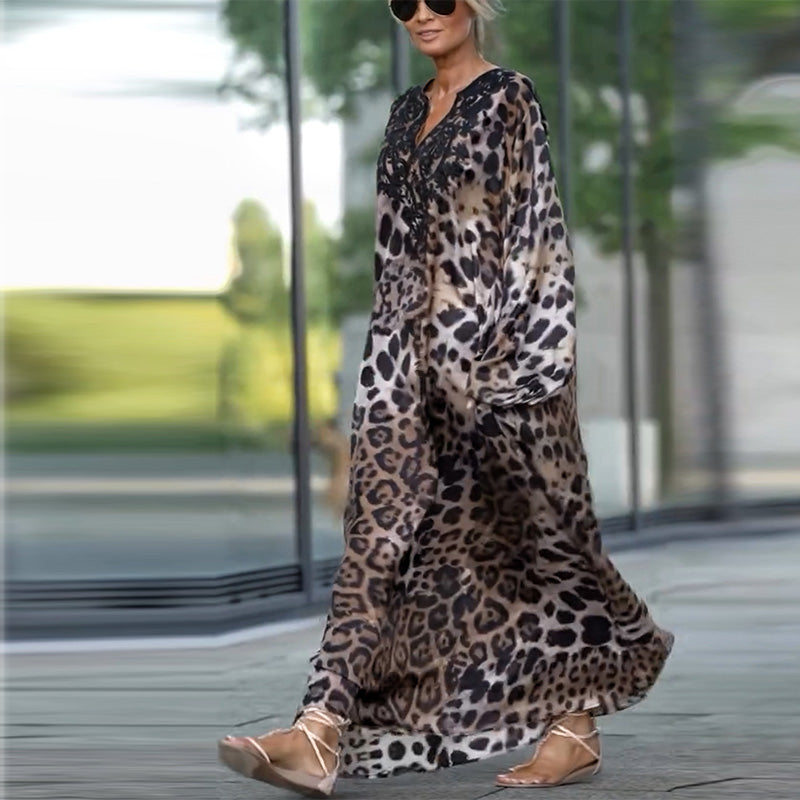 Robe Longue Femme Léopard - Chloé