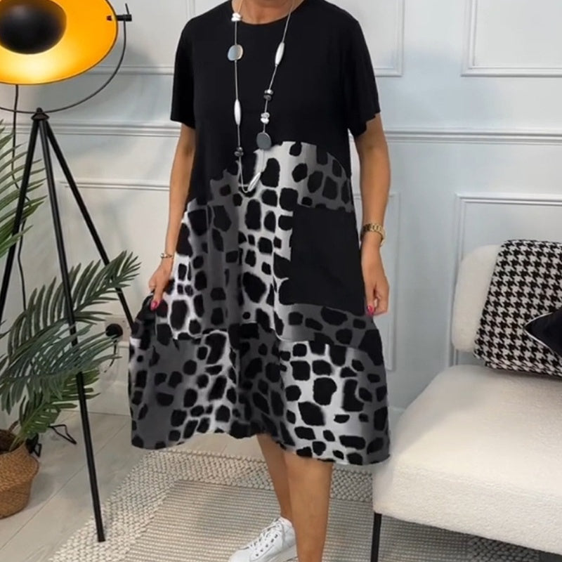 Robe Femme Léopard à Poches - Inès