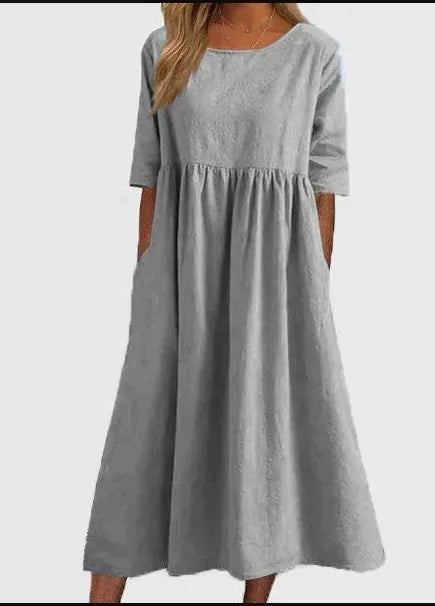 Robe Longue Femme en Lin - Inès