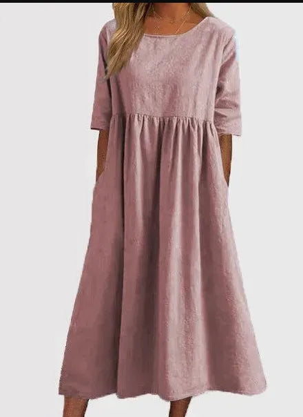 Robe Longue Femme en Lin - Inès