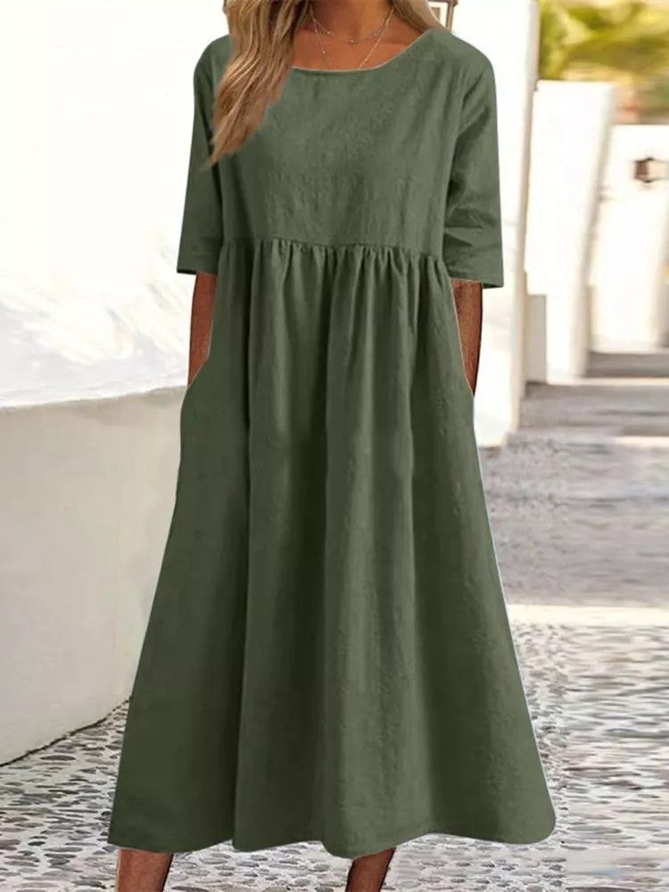 Robe Longue Femme en Lin - Inès