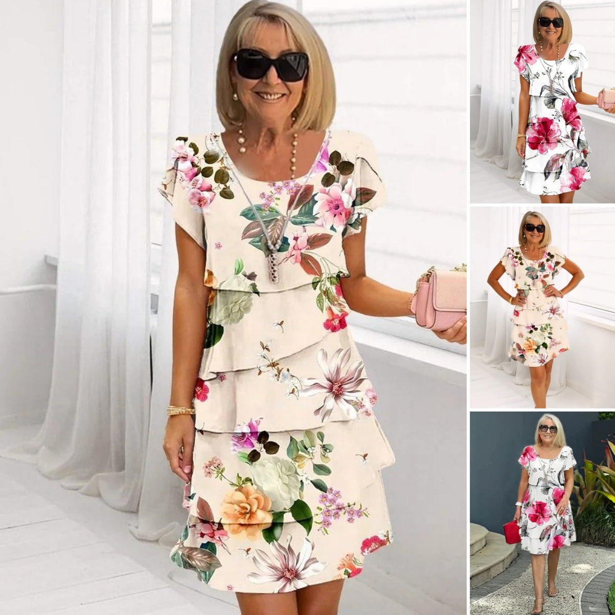Robe d'été femme fleurie - Odile