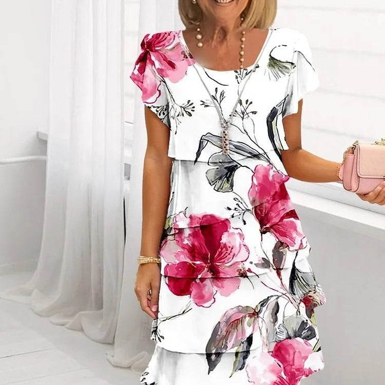 Robe d'été femme fleurie - Odile
