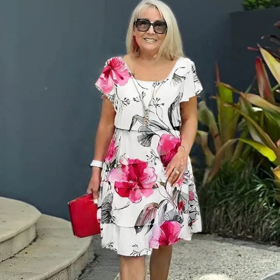 Robe d'été femme fleurie - Odile