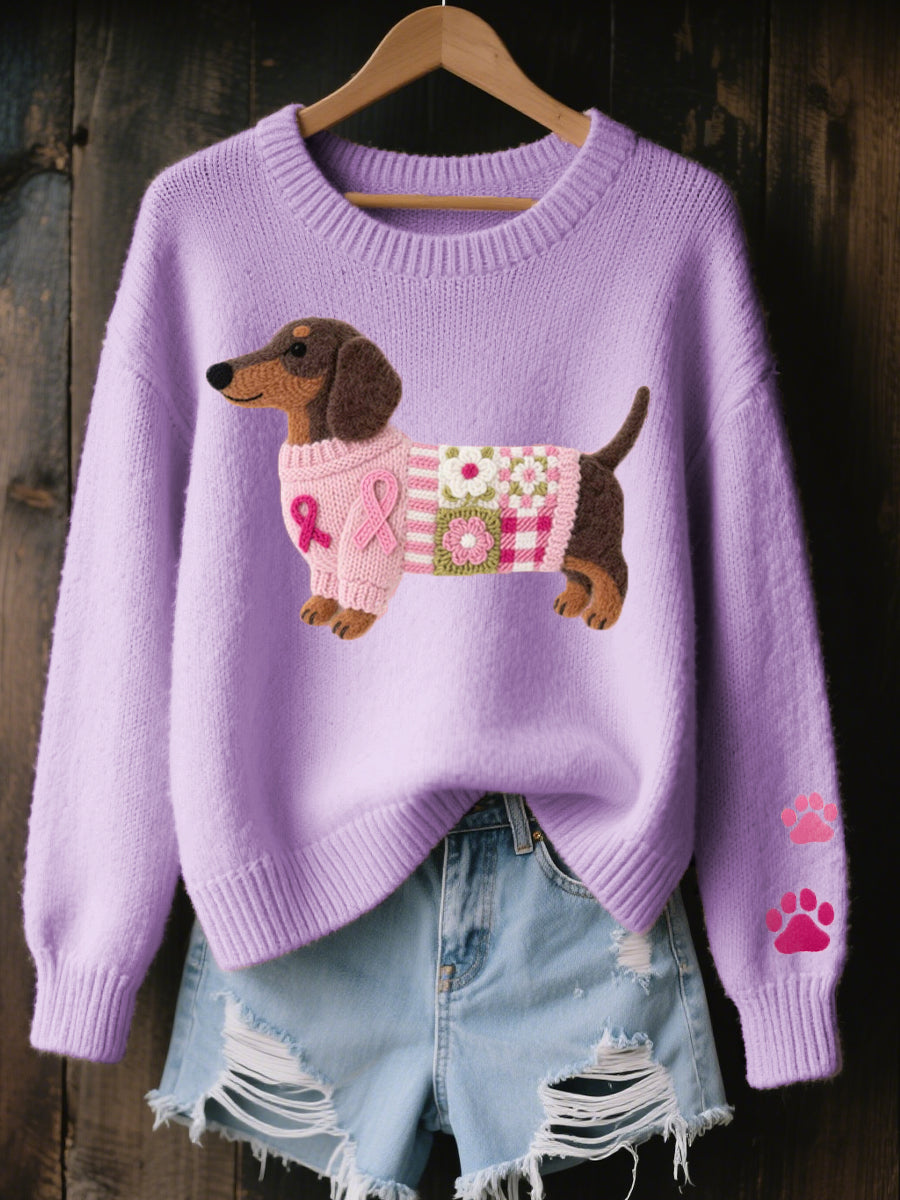 Corinne | Pull Chic Teckel Col Rond
