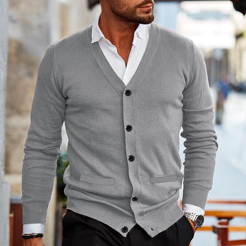 Marc - Cardigan Élégant Boutonné Col V