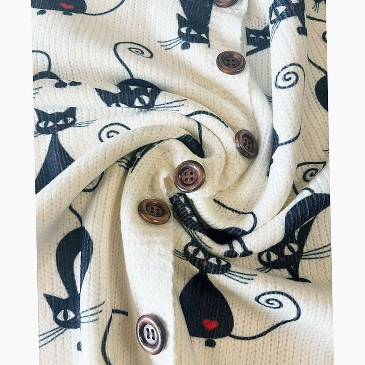 Sylvie - Cardigan Féminin Fleuri Boutonné