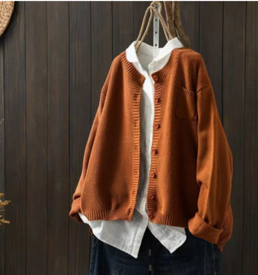 Delphine - Cardigan Élégant Oversize Grosse Maille