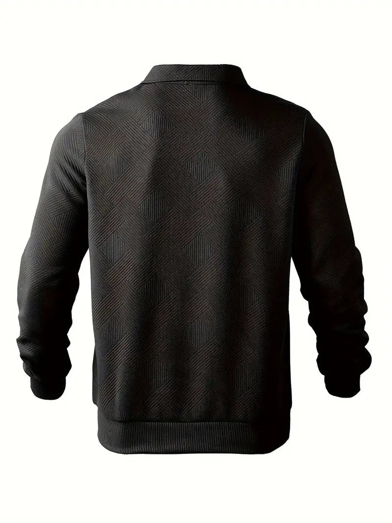 Jules – Pull Vintage Pour Hommes Avec Fermeture Éclair Et Motifs Géométriques
