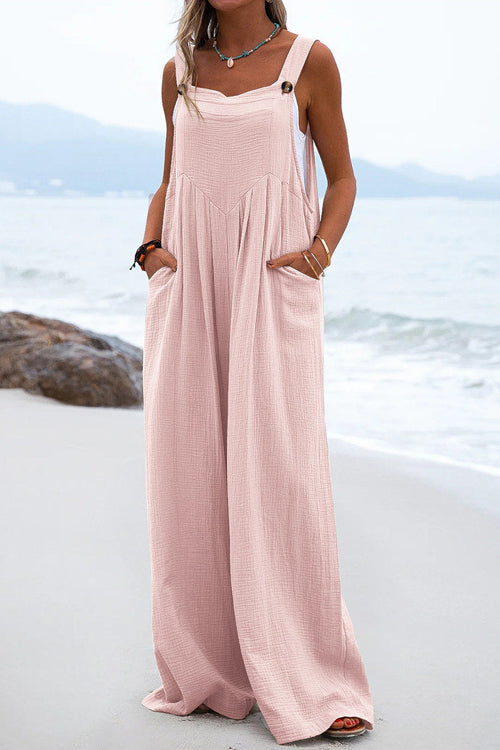 Sophia - Salopette Rose Femme - Style Boho Aéré - Coupe Détendue-1