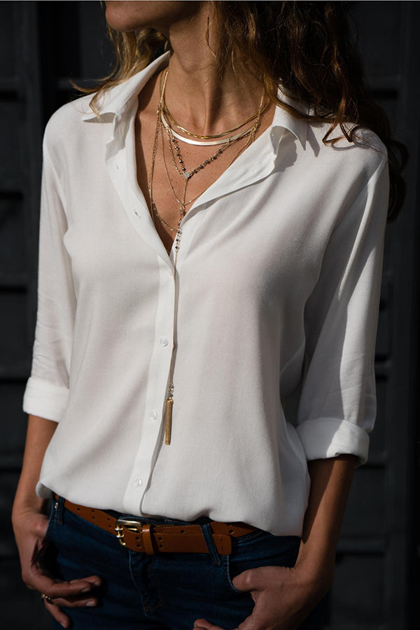 Anaïs - Chemise élégante à boutons d'affaires Blouse