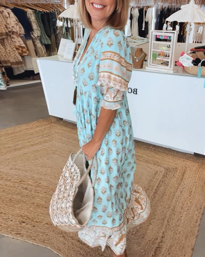 Robe Femme Bohème Imprimée - Sophie