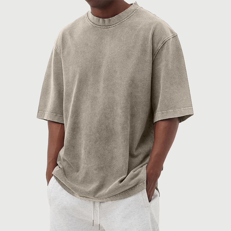 Julien - T-Shirt Vintage Délavé Oversize Homme
