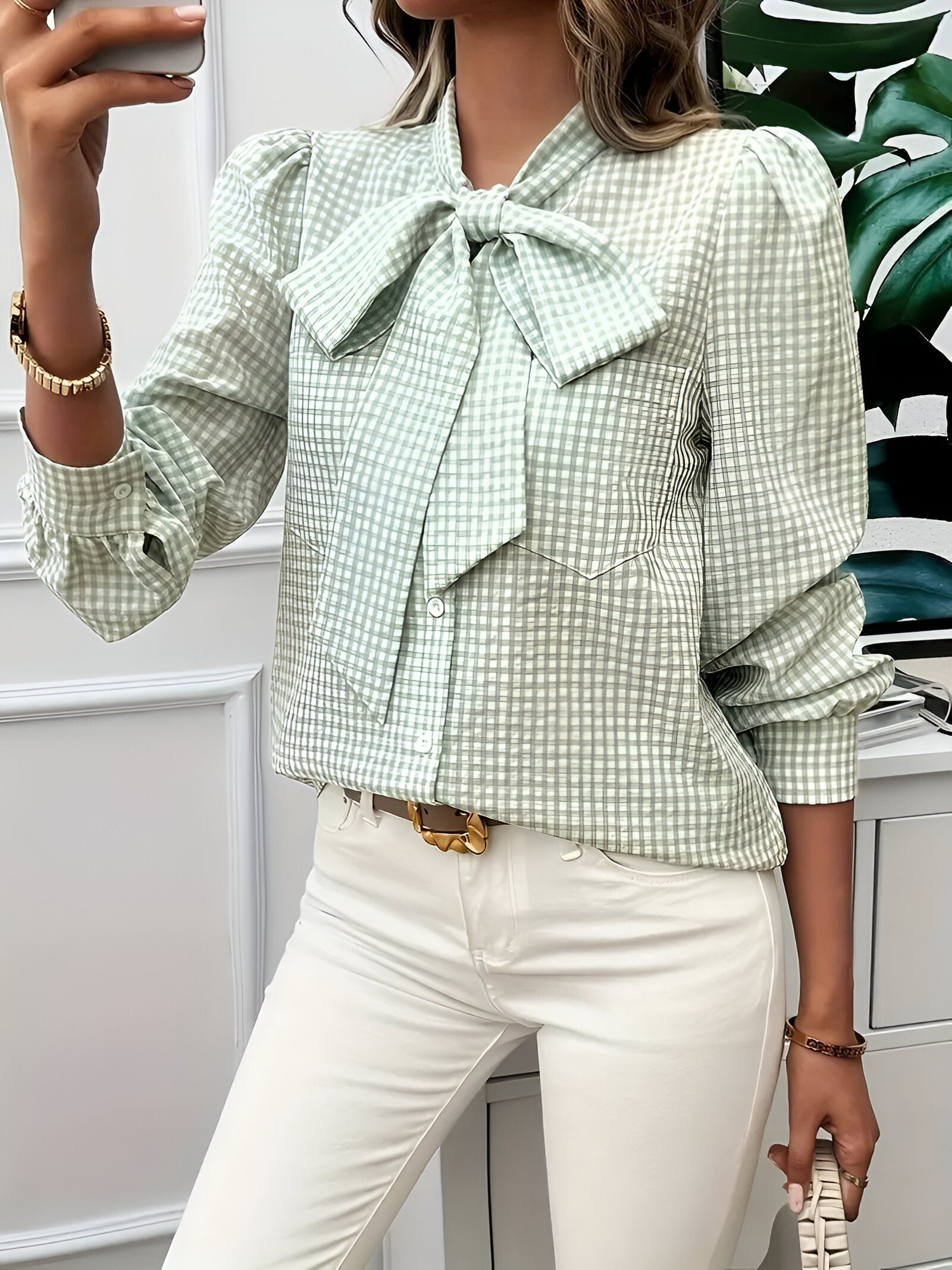 Chemise Femme À Manches Bouffantes - Brielle