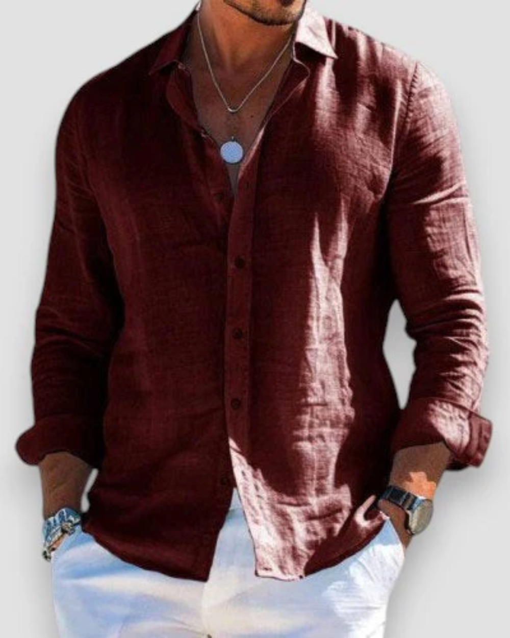 Léo - Chemise Lin d’Été Légère