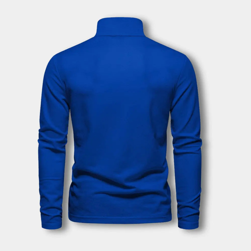 Hugo - Polo Manches Longues Col Contrasté Chic Homme