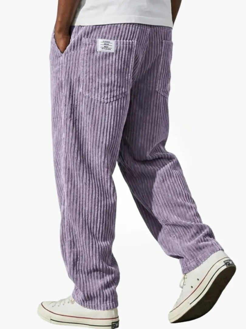 Patrick | Pantalon Élégant Velours Côtelé Ample