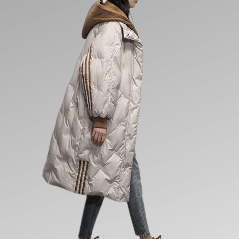 Aurélie - Doudoune Chic Longue à Capuche