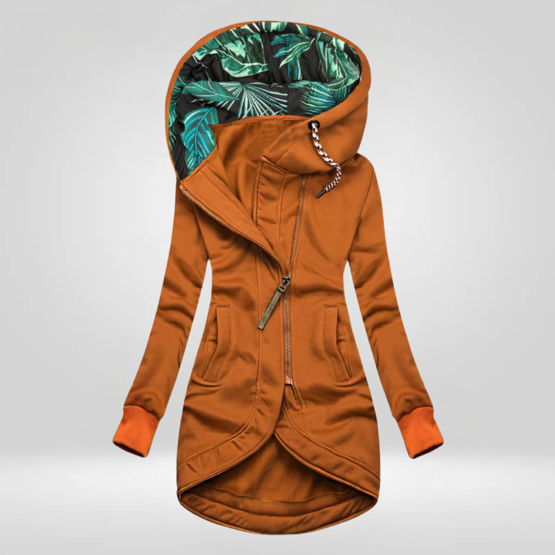 Laurence | Veste Chic Zippée à Capuche