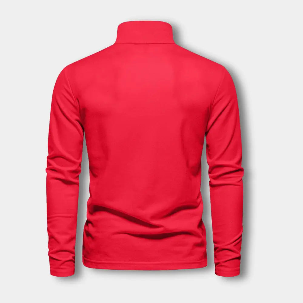 Hugo - Polo Manches Longues Col Contrasté Chic Homme
