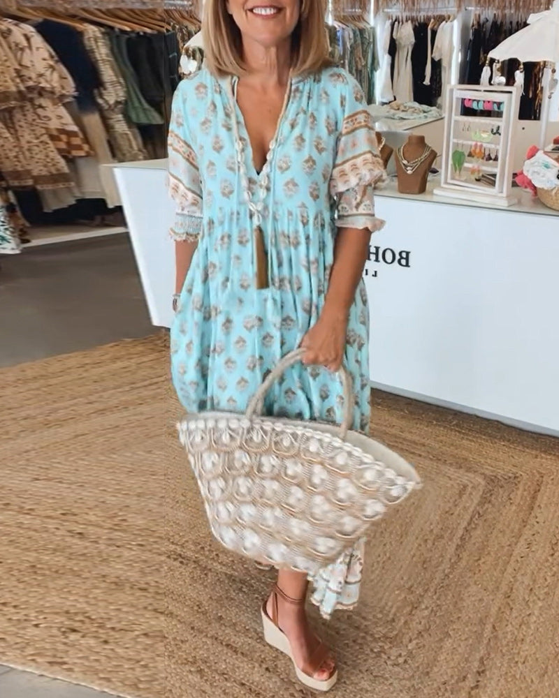 Robe Femme Bohème Imprimée - Sophie