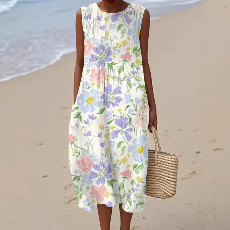 Robe D'Été Femme Sans Manches - Zara