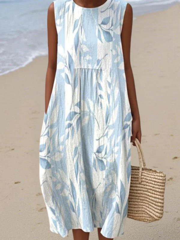 Céline - Robe Lin d'Été Fluide