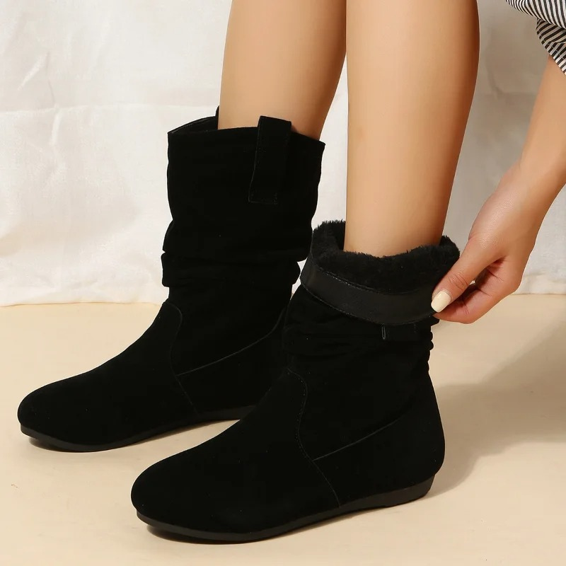 Chloé - Bottines plates avec bout rond pour un look décontracté