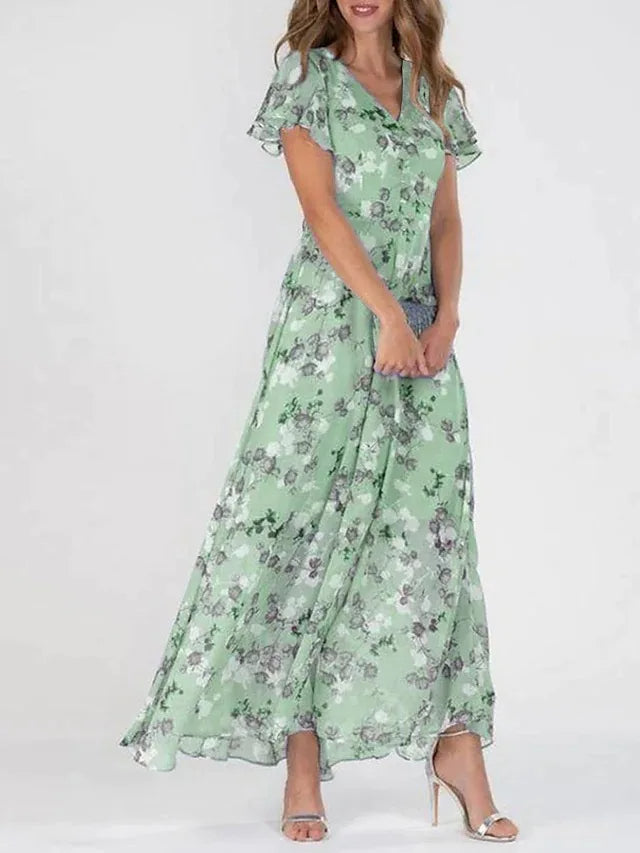 Sophie - Robe Longue Femme Fleurie