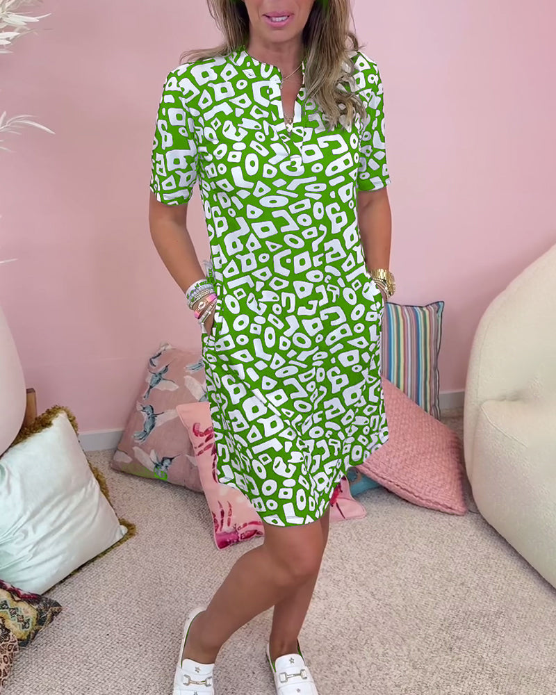 Pauline - Robe Col V Élégante