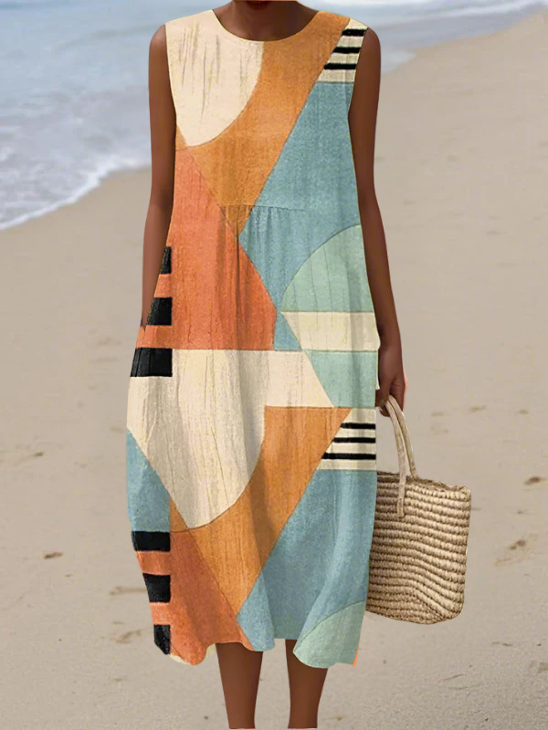 Céline - Robe Lin d'Été Fluide