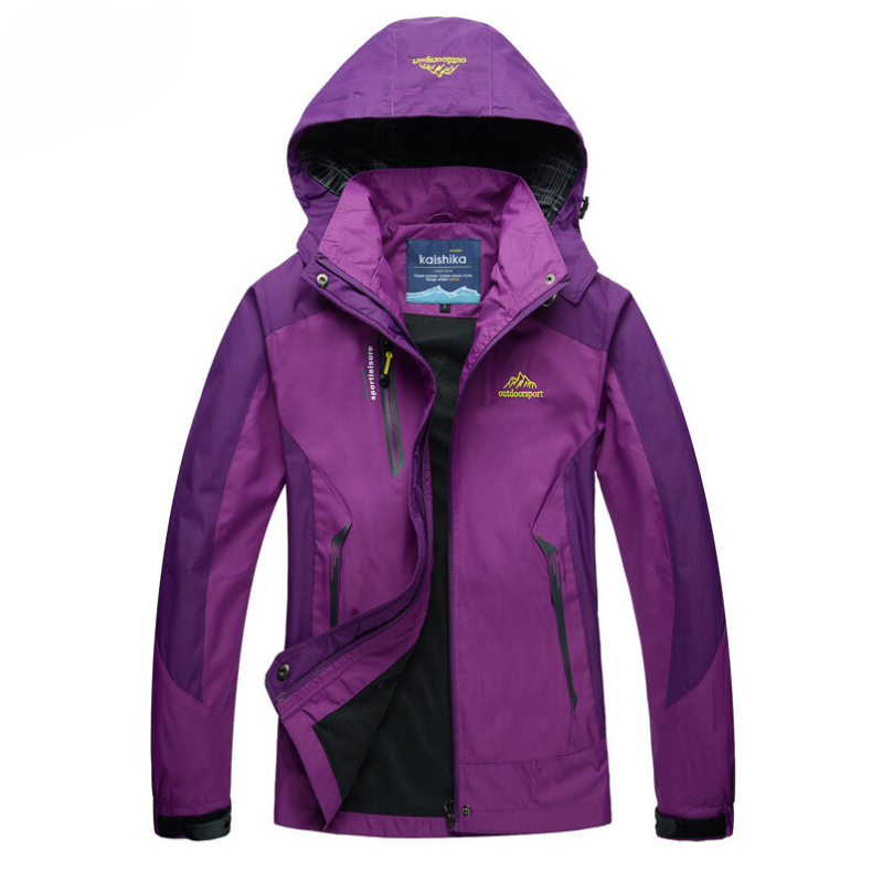 Éléonora - Imperméable Chic Capuche Zippée