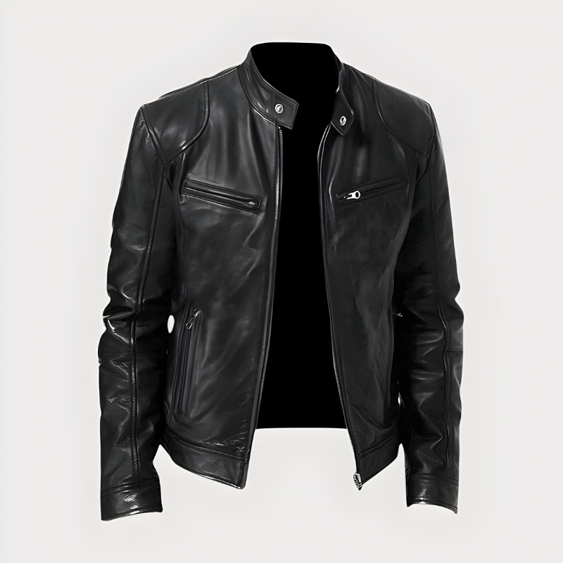 Julien - Veste Classique Motard Cuir