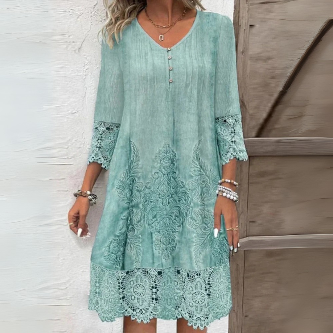 Charlotte - Robe d'Été en Dentelle Élégante