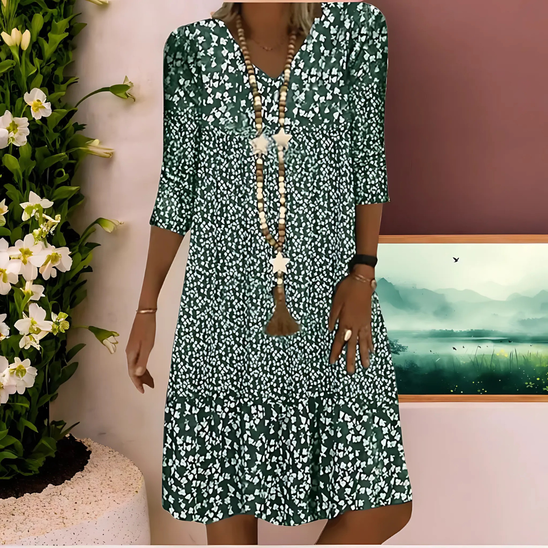 Robe Midi Femme Fleurie Bohème - Louise