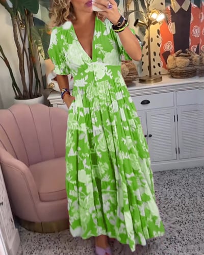 Julie - Robe Maxi Femme Fleurie